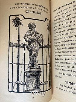 ORIGINAL! PRE-WW2 GERMAN CITY OF NUREMBERG GUIDE BOOK with MAP 1922