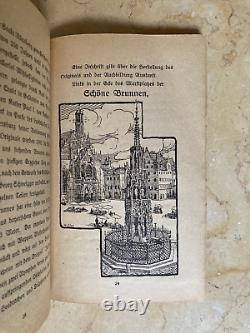 ORIGINAL! PRE-WW2 GERMAN CITY OF NUREMBERG GUIDE BOOK with MAP 1922