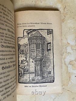 ORIGINAL! PRE-WW2 GERMAN CITY OF NUREMBERG GUIDE BOOK with MAP 1922