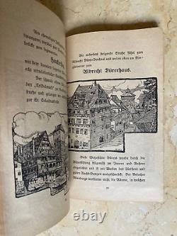 ORIGINAL! PRE-WW2 GERMAN CITY OF NUREMBERG GUIDE BOOK with MAP 1922