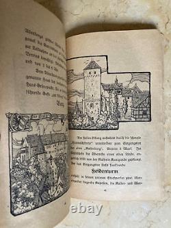 ORIGINAL! PRE-WW2 GERMAN CITY OF NUREMBERG GUIDE BOOK with MAP 1922