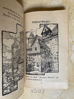 ORIGINAL! PRE-WW2 GERMAN CITY OF NUREMBERG GUIDE BOOK with MAP 1922