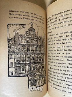 ORIGINAL! PRE-WW2 GERMAN CITY OF NUREMBERG GUIDE BOOK with MAP 1922