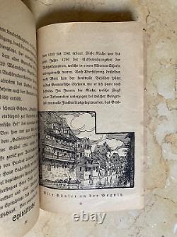 ORIGINAL! PRE-WW2 GERMAN CITY OF NUREMBERG GUIDE BOOK with MAP 1922