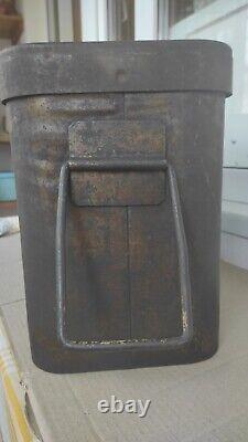 ORIGINAL RARE GERMAN Metal Case 15 cm s. F. H. 18