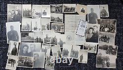 ORIGINAL VINTAGE WW2 GERMAN photo lot+death card+document JOHANN JEGG