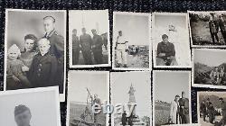 ORIGINAL VINTAGE WW2 GERMAN photo lot+death card+document JOHANN JEGG