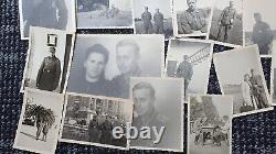 ORIGINAL VINTAGE WW2 GERMAN photo lot+death card+document JOHANN JEGG