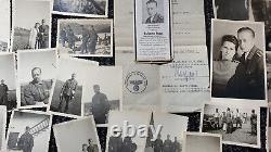 ORIGINAL VINTAGE WW2 GERMAN photo lot+death card+document JOHANN JEGG