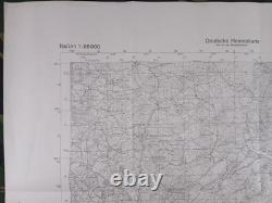 ORIGINAL WW2 CAPTURED GERMAN HEERESKARTE map entitled ALBONA (LABIN)