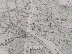 ORIGINAL WW2 CAPTURED GERMAN HEERESKARTE map entitled ALBONA (LABIN)