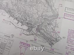 ORIGINAL WW2 CAPTURED GERMAN HEERESKARTE map entitled FIUME (RIJEKA)
