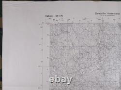 ORIGINAL WW2 CAPTURED GERMAN HEERESKARTE map entitled FIUME (RIJEKA)