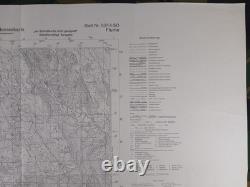 ORIGINAL WW2 CAPTURED GERMAN HEERESKARTE map entitled FIUME (RIJEKA)