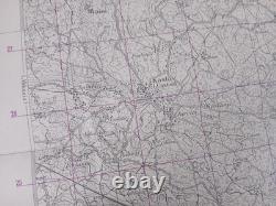 ORIGINAL WW2 CAPTURED GERMAN HEERESKARTE map entitled FIUME (RIJEKA)