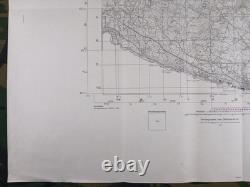 ORIGINAL WW2 CAPTURED GERMAN HEERESKARTE map entitled FIUME (RIJEKA)