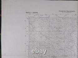 ORIGINAL WW2 CAPTURED GERMAN HEERESKARTE map featuring PLATAK in CROATIA