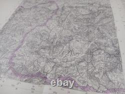 ORIGINAL WW2 CAPTURED GERMAN HEERESKARTE map of SOLVENIA (PODBRDO, PETROVO BRDO)