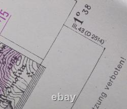 ORIGINAL WW2 CAPTURED GERMAN HEERESKARTE map of SOLVENIA (PODBRDO, PETROVO BRDO)