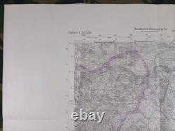 ORIGINAL WW2 CAPTURED GERMAN HEERESKARTE map of SOLVENIA (PODBRDO, PETROVO BRDO)
