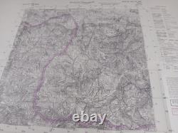 ORIGINAL WW2 CAPTURED GERMAN HEERESKARTE map of SOLVENIA (PODBRDO, PETROVO BRDO)