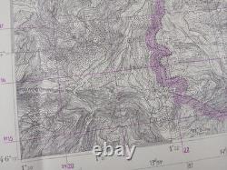 ORIGINAL WW2 CAPTURED GERMAN HEERESKARTE map of SOLVENIA (PODBRDO, PETROVO BRDO)