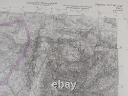 ORIGINAL WW2 CAPTURED GERMAN HEERESKARTE map of SOLVENIA (PODBRDO, PETROVO BRDO)