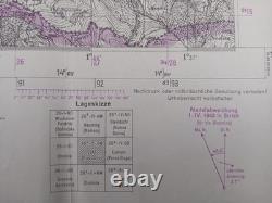 ORIGINAL WW2 CAPTURED GERMAN HEERESKARTE map of SOLVENIA (PODBRDO, PETROVO BRDO)