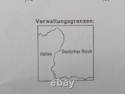 ORIGINAL WW2 CAPTURED GERMAN HEERESKARTE map of SOLVENIA (PODBRDO, PETROVO BRDO)