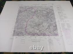 ORIGINAL WW2 CAPTURED GERMAN HEERESKARTE map of SOLVENIA (PODBRDO, PETROVO BRDO)