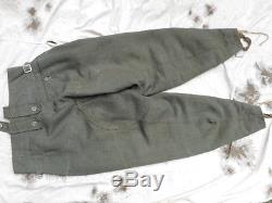 ORIGINAL WW2 GERMAN ARMY / ELITE M43 KIELHOSE trousers PANTS hose ITALIAN CLOTH