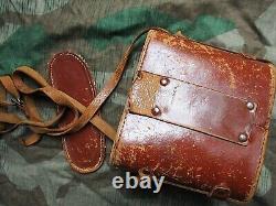 ORIGINAL WW2 GERMAN ARMY WSS 6X30 bmk+ DIENSTGLAS BINOCULARS & STRAP & CASE