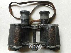 ORIGINAL WW2 GERMAN ARMY WSS 6X30 carl zeiss jena silvamar DIENSTGLAS BINOCULARS