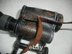 ORIGINAL WW2 GERMAN ARMY WSS 6X30 carl zeiss jena silvamar DIENSTGLAS BINOCULARS