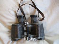 ORIGINAL WW2 GERMAN ARMY WSS 6X30 carl zeiss jena silvamar DIENSTGLAS BINOCULARS