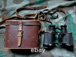 ORIGINAL WW2 GERMAN ARMY WSS 6X30 hensoldt DIENSTGLAS BINOCULARS & STRAP & CASE