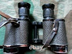 ORIGINAL WW2 GERMAN ARMY WSS 6X30 hensoldt DIENSTGLAS BINOCULARS & STRAP & CASE