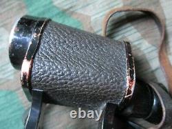 ORIGINAL WW2 GERMAN ARMY WSS 6X30 hensoldt DIENSTGLAS BINOCULARS & STRAP & CASE