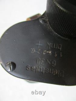ORIGINAL WW2 GERMAN ARMY WSS elite TROOPS 6X30 bmk + DIENSTGLAS BINOCULARS