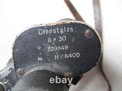 ORIGINAL WW2 GERMAN ARMY WSS elite TROOPS 6X30 hensoldt DIENSTGLAS BINOCULARS