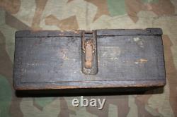 ORIGINAL WW2 GERMAN Kart. S. J. G. 33 15 CM SHELL WOODEN AMMO BOX 1944 OSTFRONT