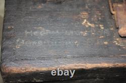ORIGINAL WW2 GERMAN Kart. S. J. G. 33 15 CM SHELL WOODEN AMMO BOX 1944 OSTFRONT