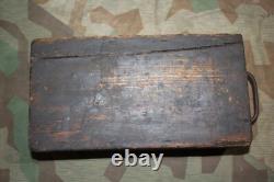 ORIGINAL WW2 GERMAN Kart. S. J. G. 33 15 CM SHELL WOODEN AMMO BOX 1944 OSTFRONT