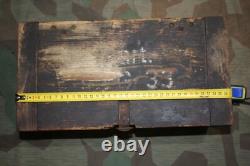 ORIGINAL WW2 GERMAN Kart. S. J. G. 33 15 CM SHELL WOODEN AMMO BOX 1944 OSTFRONT