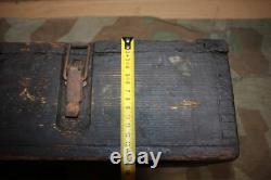 ORIGINAL WW2 GERMAN Kart. S. J. G. 33 15 CM SHELL WOODEN AMMO BOX 1944 OSTFRONT