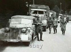 ORIGINAL- WW2 GERMAN OKH CAMOUFLAGED CONVOY in ITALIAN INVASION SEP 1944 PHOTO