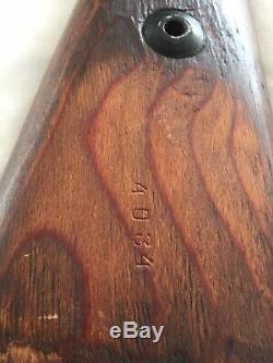 ORIGINAL WW2 German K98 Wooden Rifle Stock Laminated Type With Solid Top Guard