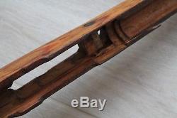 ORIGINAL WWII GERMAN ARMY WOODEN RIFLE STOCK FOR MAUSER K98. MARKING brg