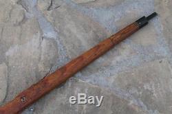 ORIGINAL WWII GERMAN ARMY WOODEN RIFLE STOCK FOR MAUSER K98. MARKING brg