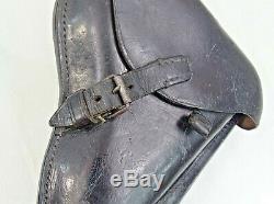 ORIGINAL WWII GERMAN LUGER P08 HARD SHELL HOLSTER P 08 P. 08 1942 for BLACK WIDOW